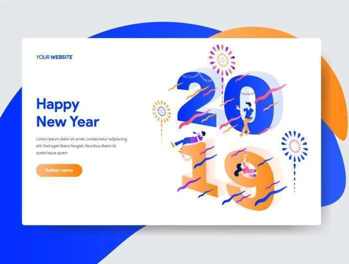 2019 New Year Illustrations