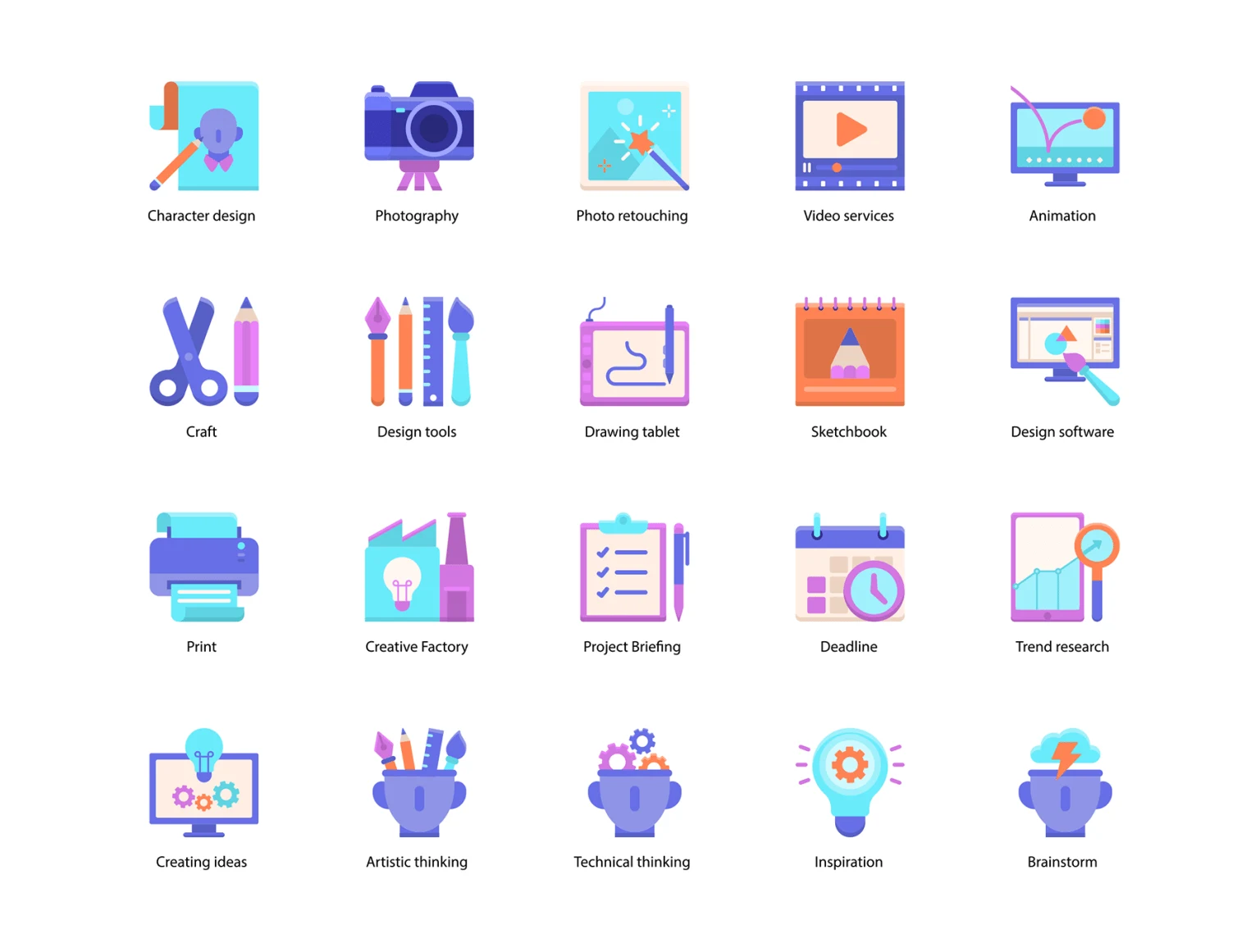 74 Creative Design Icons
