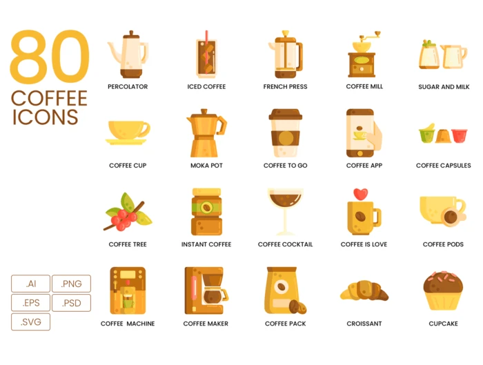 80 Coffee Icons