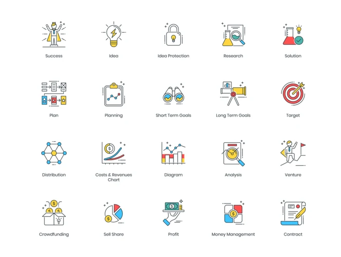 90 Startup Modern Icons