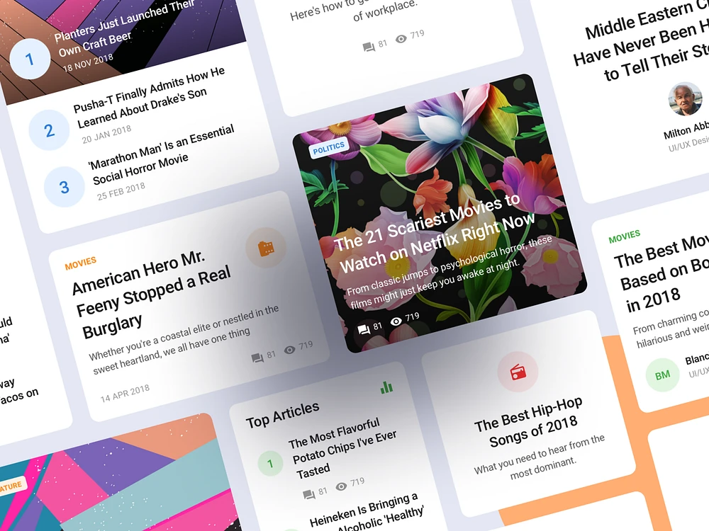 Blöcke Web UI UX Kit