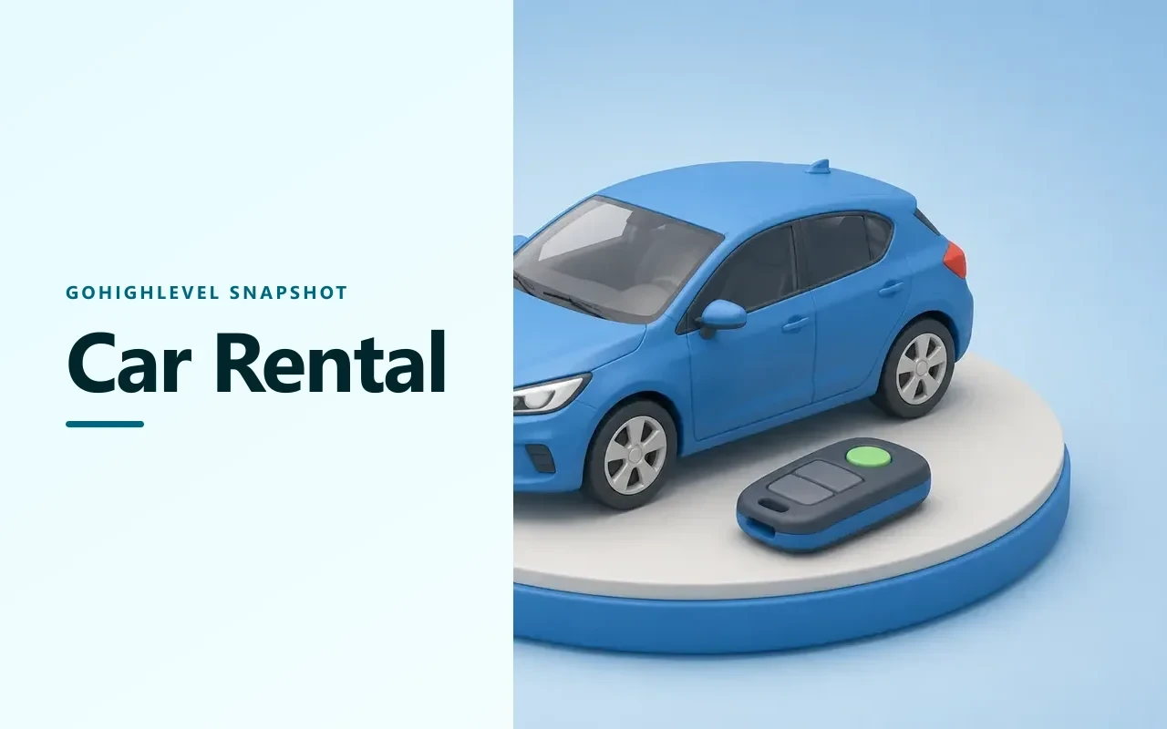 Car Rental Snapshot for GoHighLevel