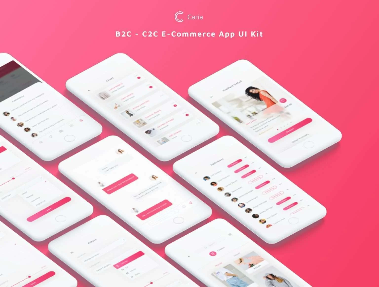 Caria - eCommerce App UI Kit