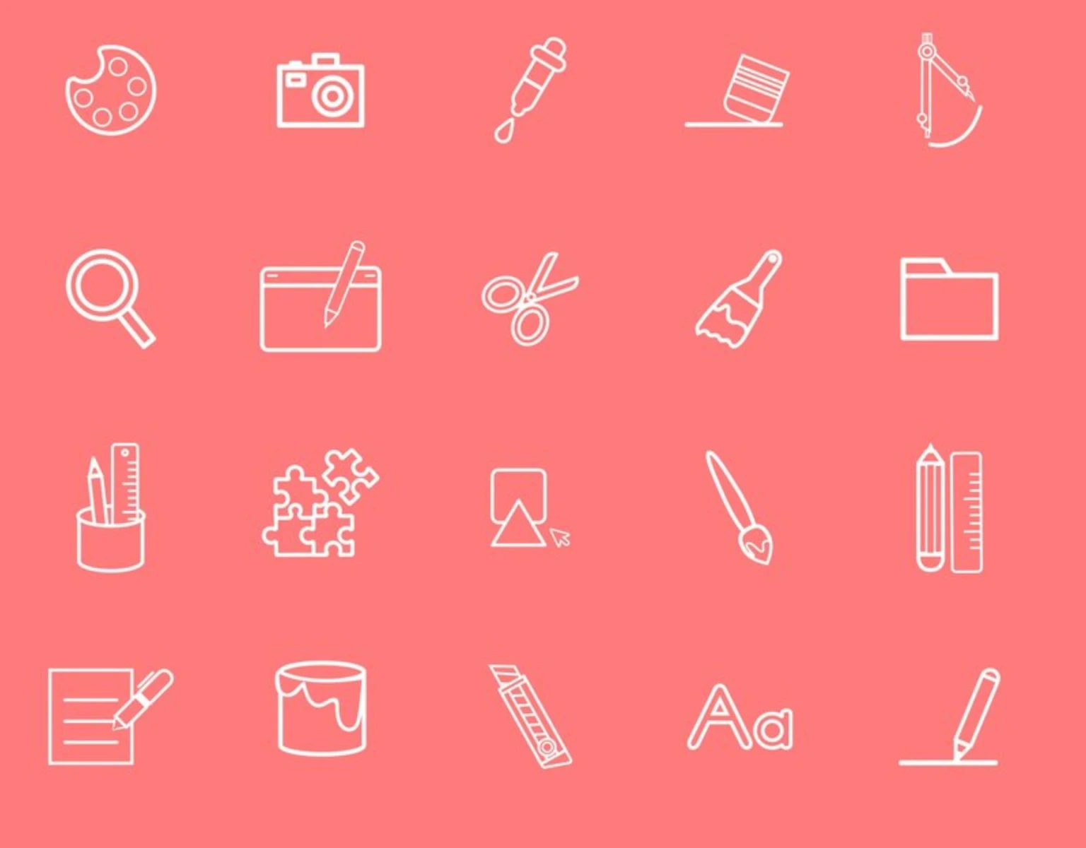 Dicut Outlined Icons