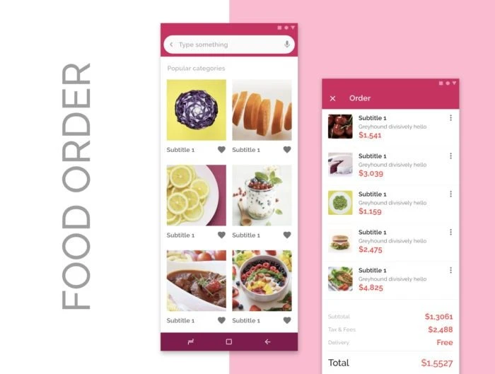 Food Order UI Kits