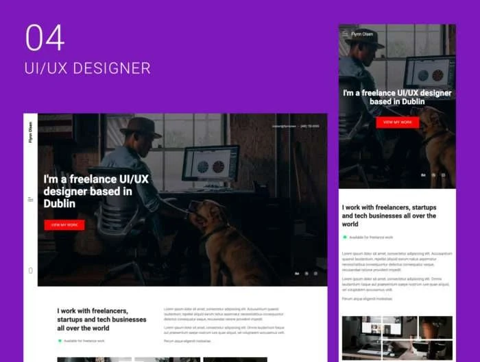 HTML Onepage Freelance Bundle