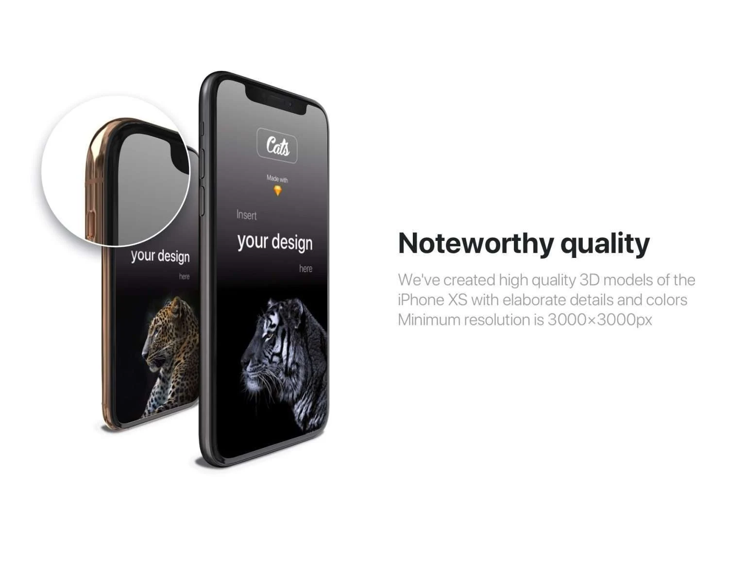iPhone Xs Mockups - Cheetah
