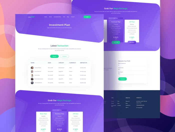 LiteHYIP – HYIP Investment Website PSD Template