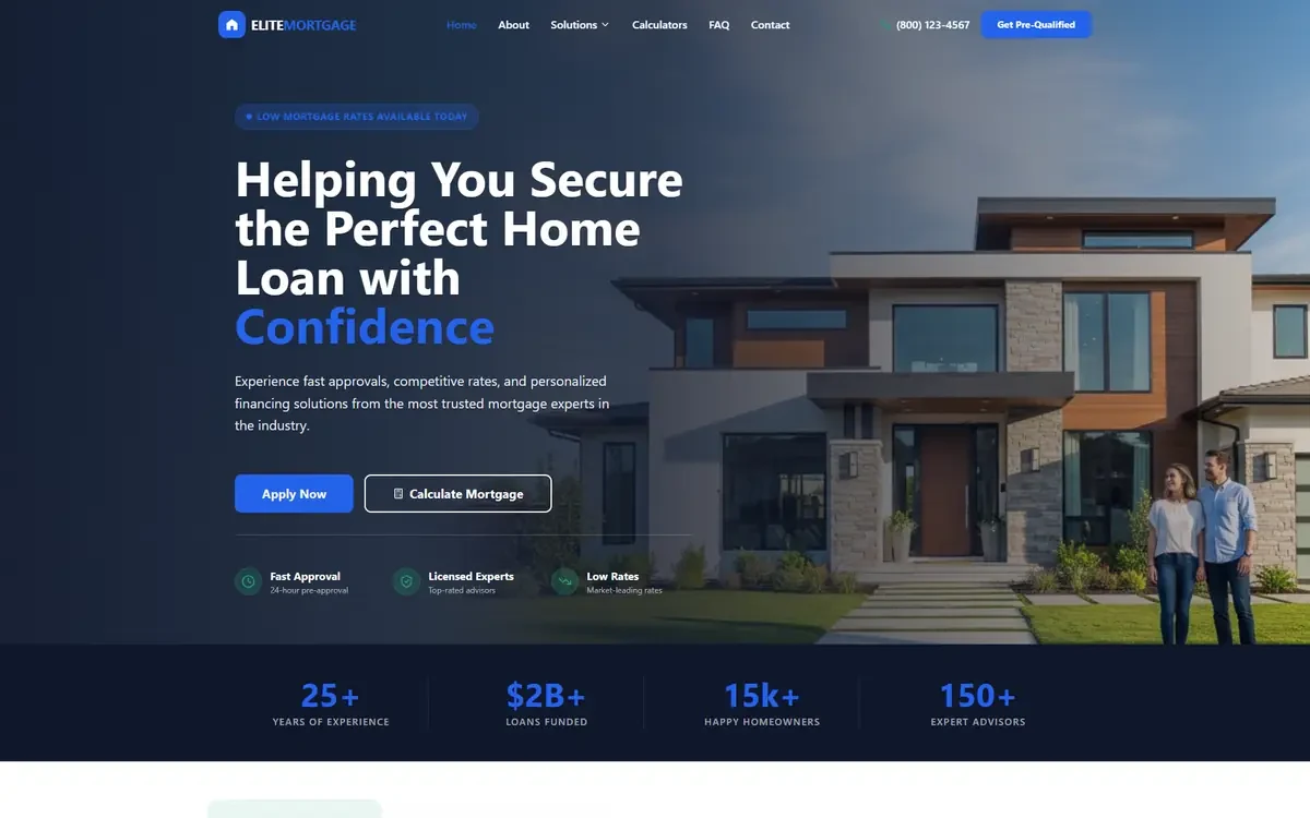 Mortgage AI Studio Website Template V2 for GoHighLevel