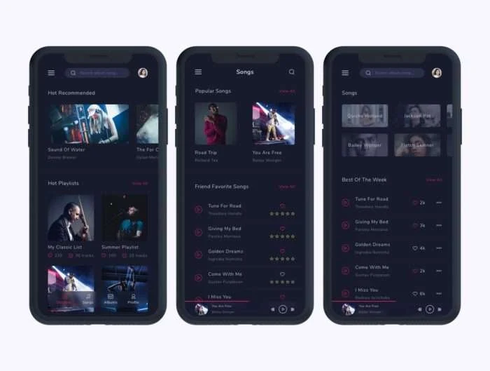 Musicly - Music and Podcast App UI Kit