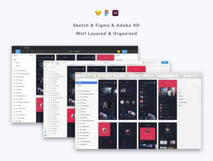 Musicly - Music and Podcast App UI Kit