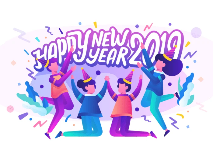 New Year 2019 Illustrations