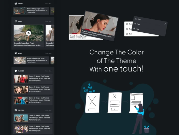 News & Reader Mobile App UI Kit