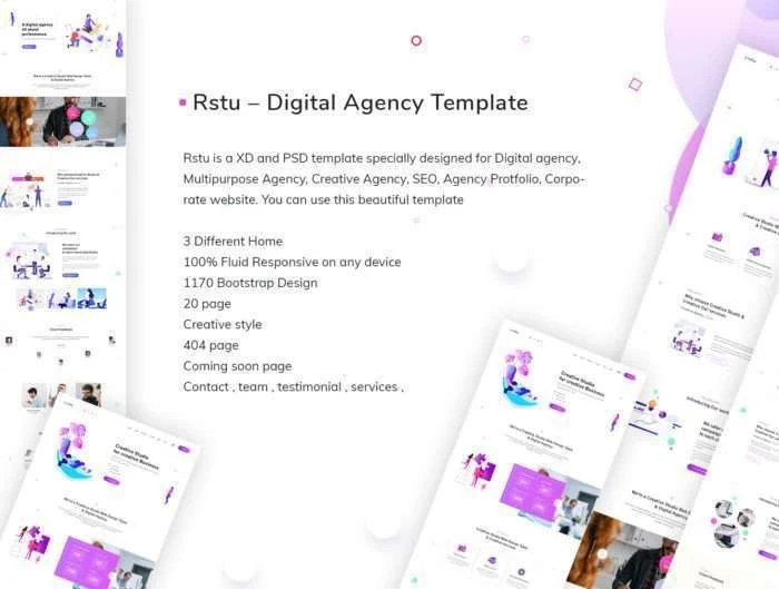 Rstu - Digital agency Template