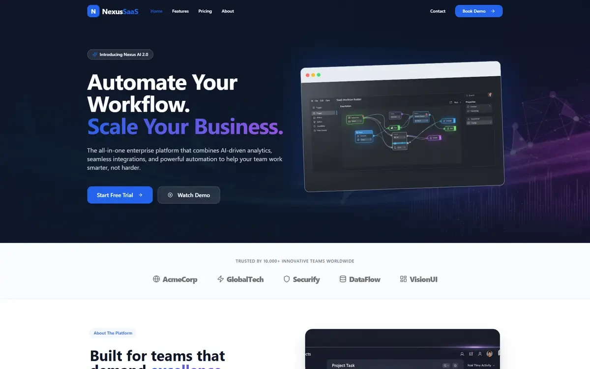 SaaS AI Studio Website Template for GoHighLevel