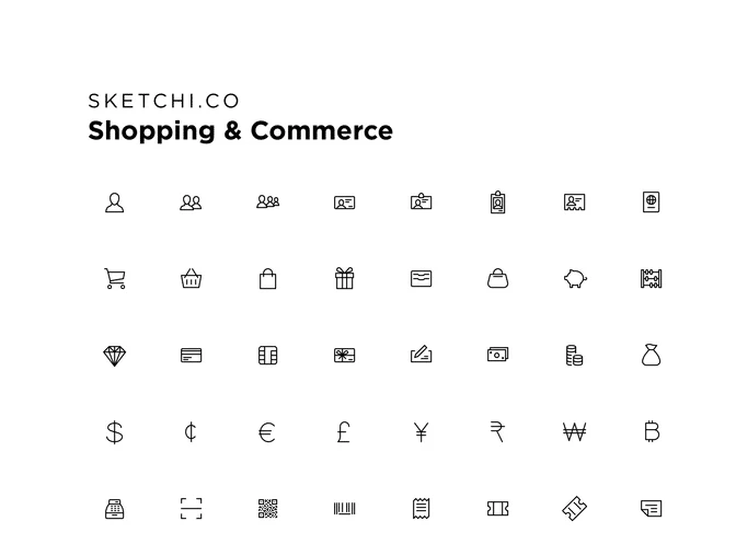 Shopping & Commerce Icons