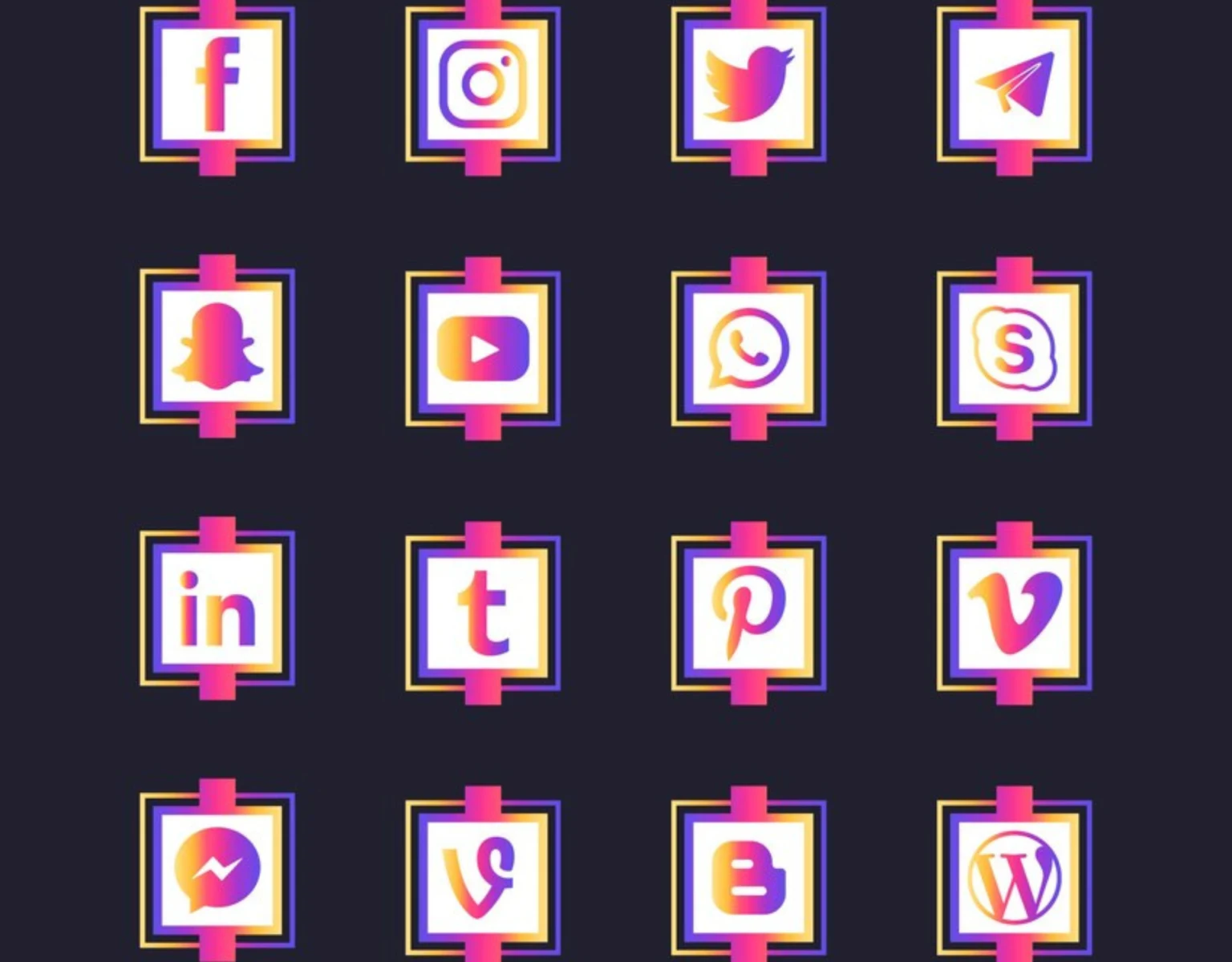 Social Corner Graphics Pack