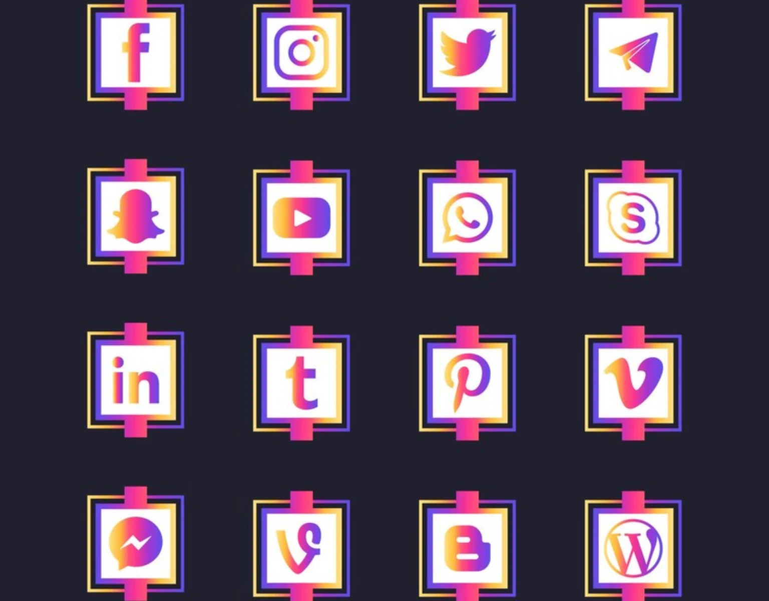 Social Corner Graphics Pack