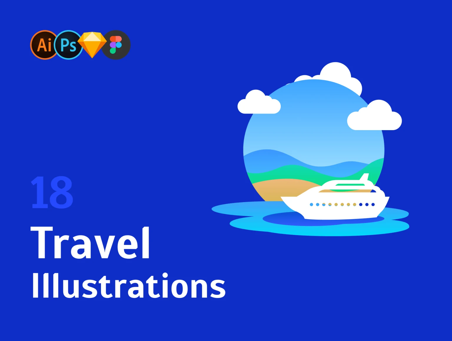 Travel Illustration Set