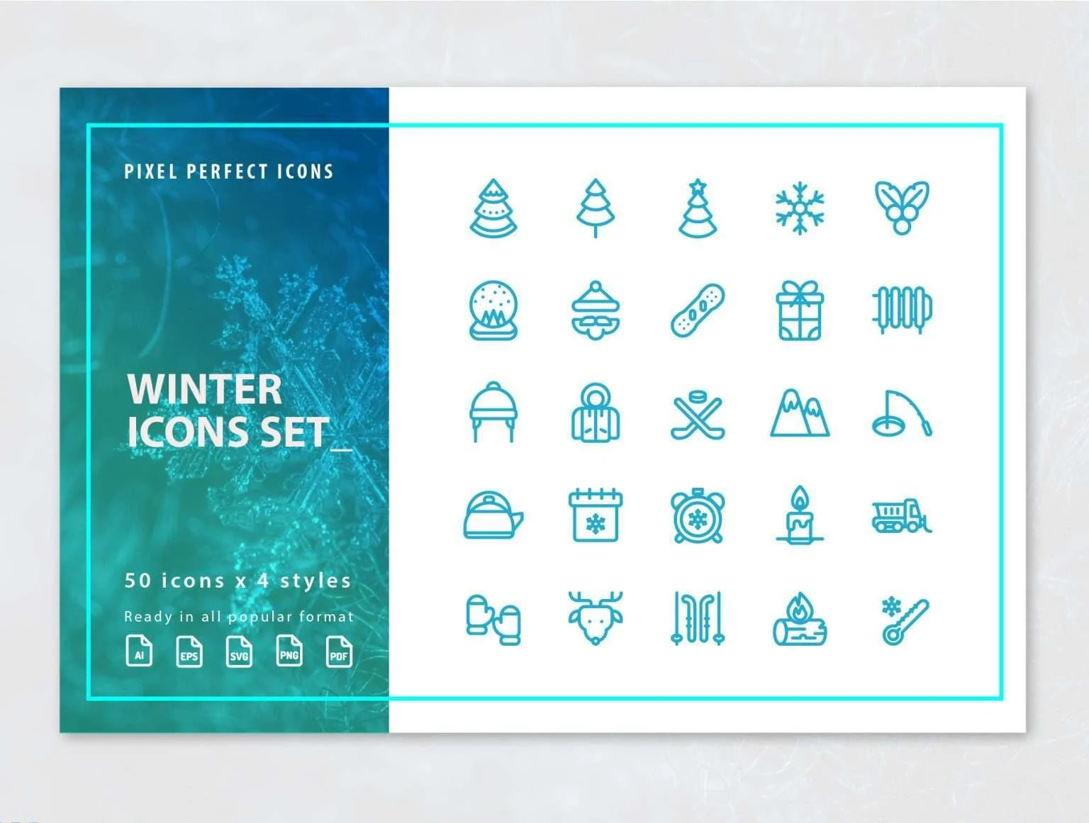 Winter Icons Set