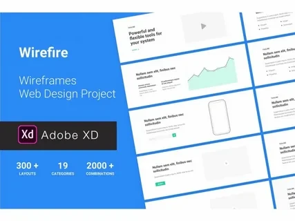 Wirefire - Wireframe Kit Web Design