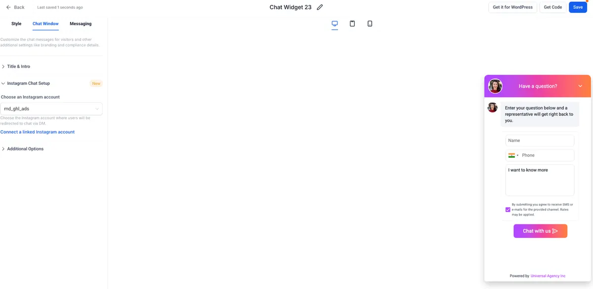 Step-by-step tutorial on integrating Facebook and Instagram messaging widgets on GoHighLevel