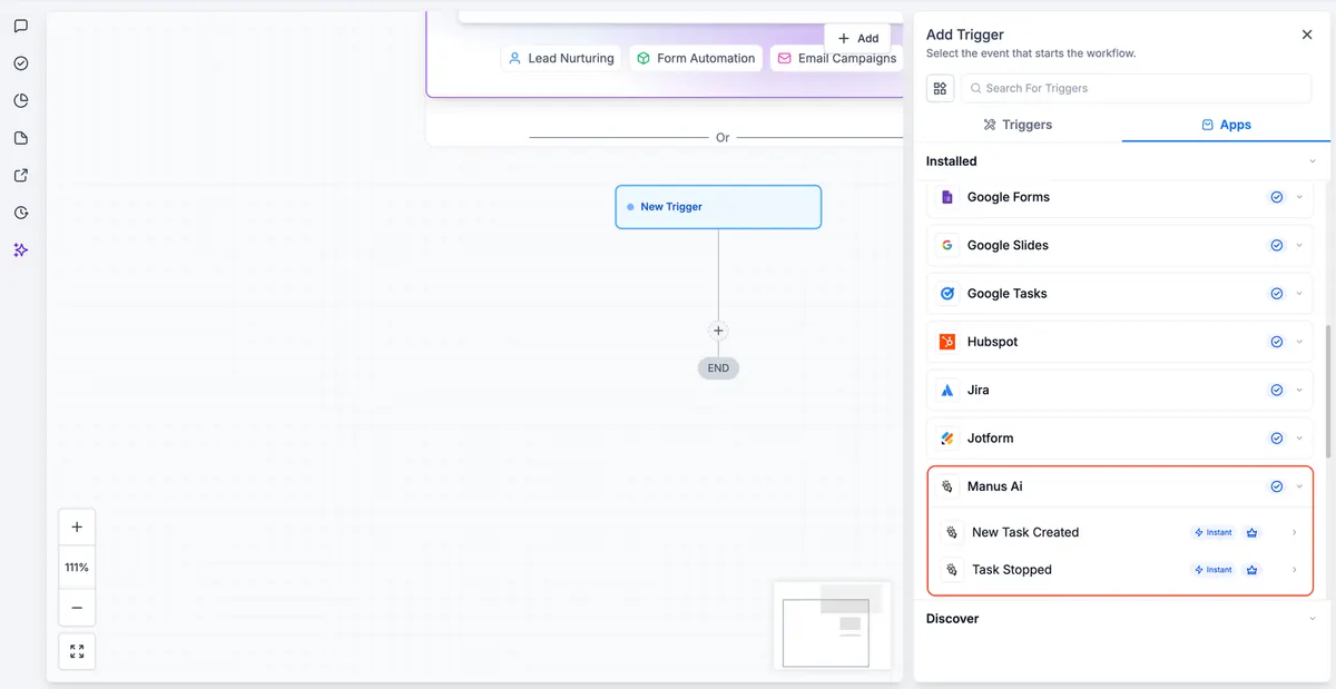 Discover how Manus triggers and actions transform HighLevel Workflows into powerful AI automation engines with structured multi-step task management.