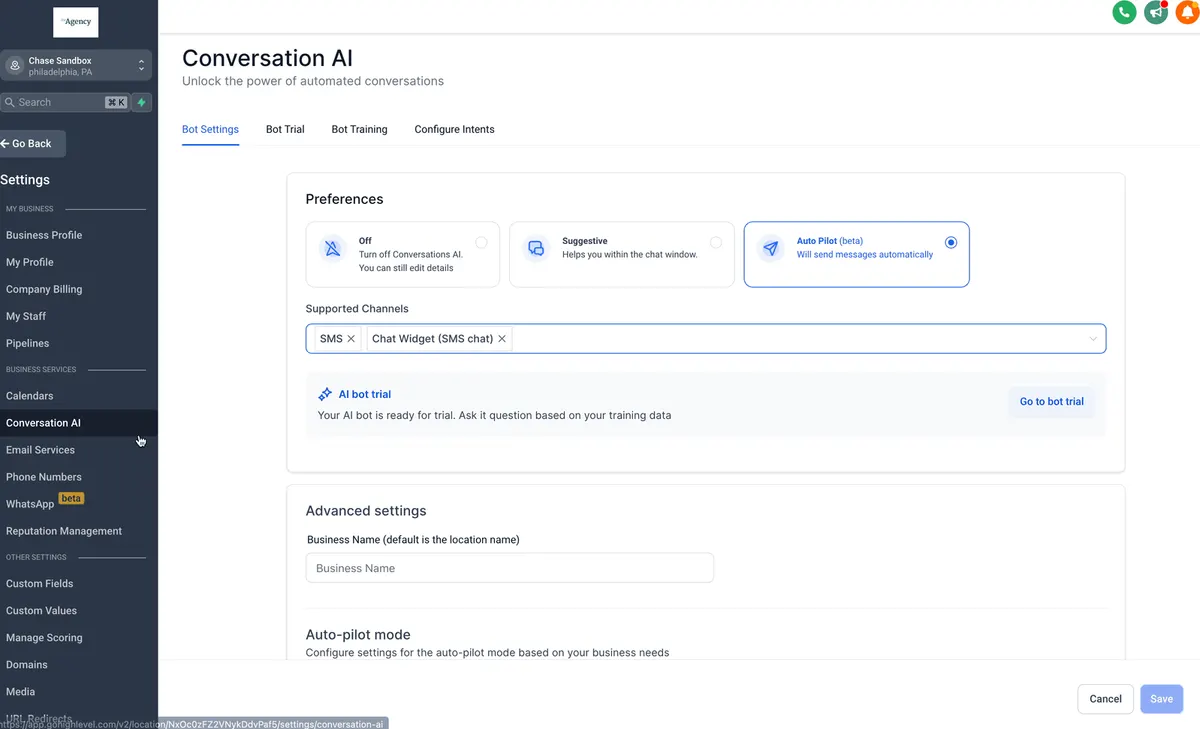 Conversation AI Bot - Explained : HighLevel Support Portal