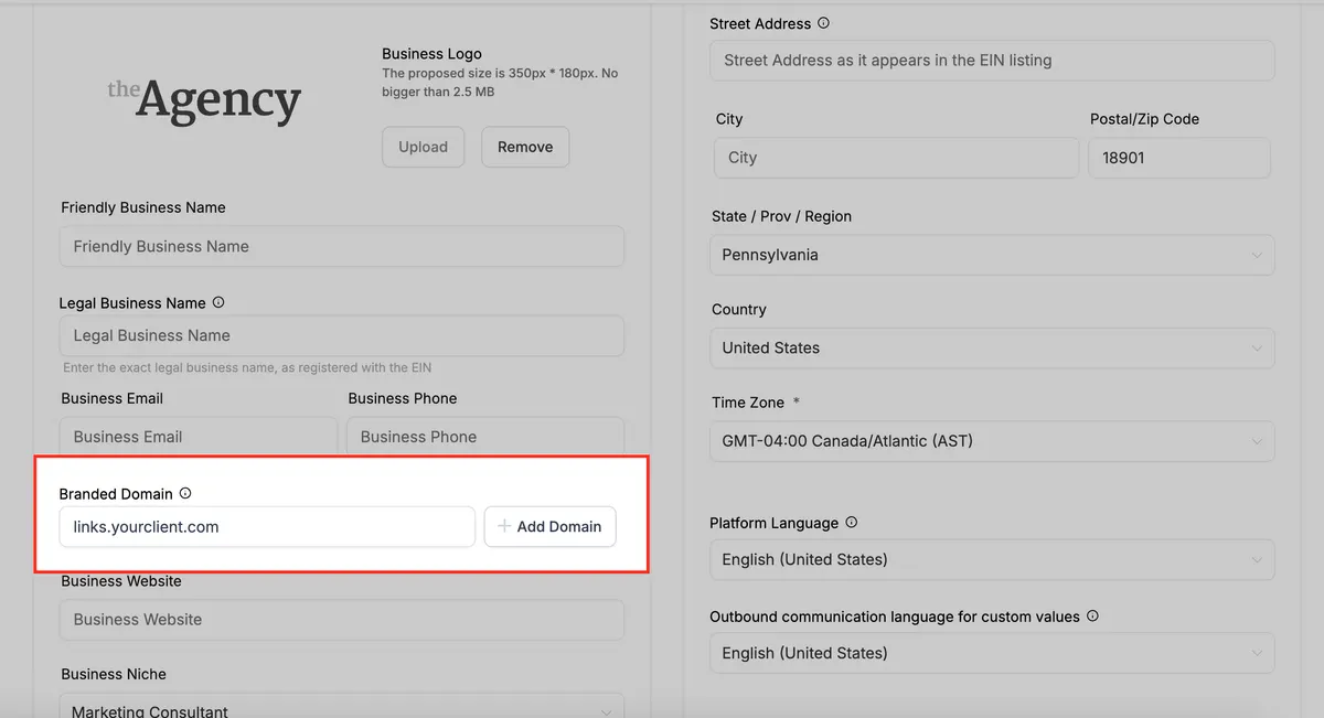 How to Brand System-Generated Links (API Domain) : HighLevel Support Portal