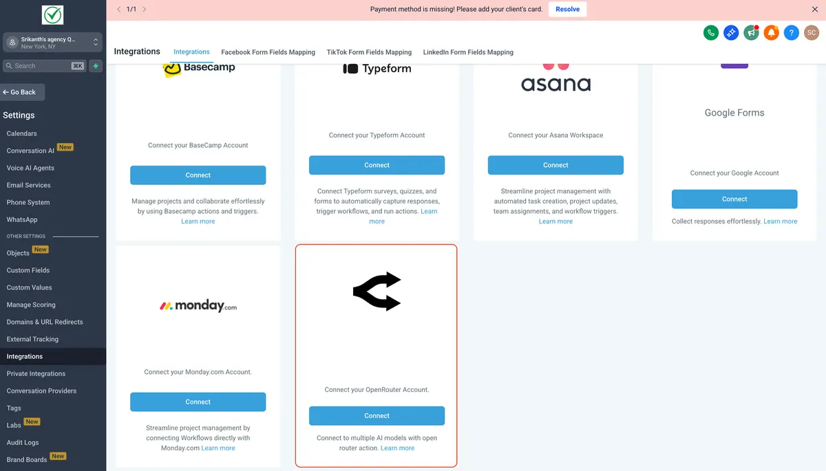 Discover how OpenRouter helps HighLevel users personalize SMS, emails, and forms using AI-generated responses.