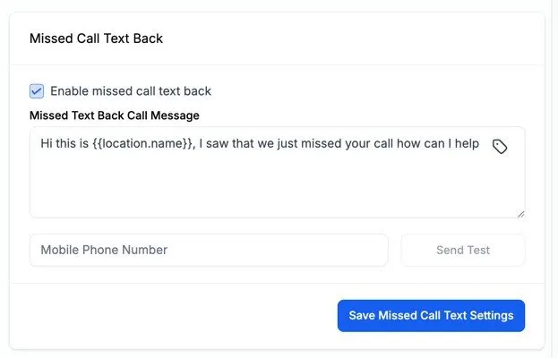 Capture every missed call with GoHighLevel’s Missed Call WhatsApp Back feature. Instantly follow up on WhatsApp and boost conversions.