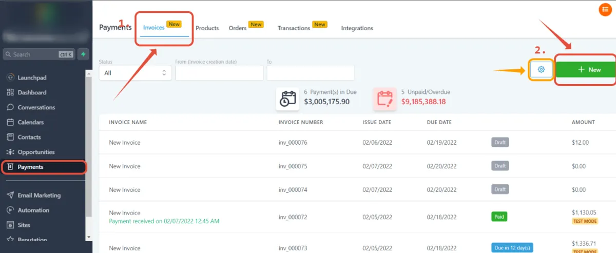 Optional Tips On Invoices From HighLevel