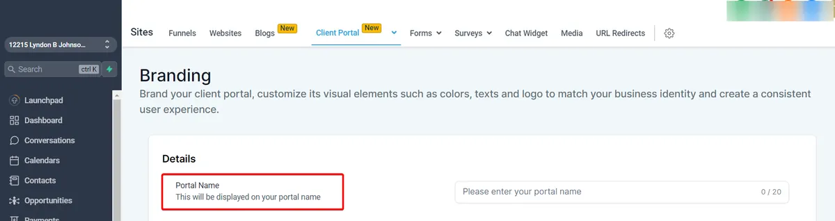 How to set up the Client Portal? : HighLevel Support Portal