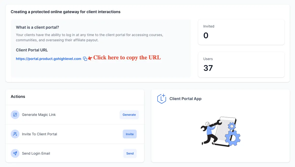 Client Portal Dashboard : HighLevel Support Portal