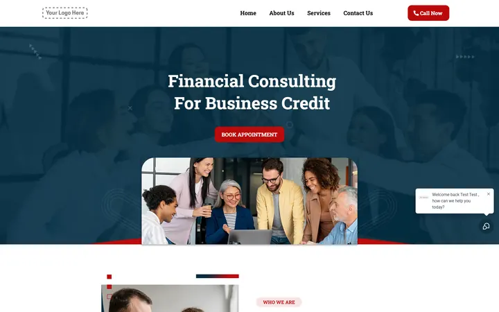 Credit Repair GoHighLevel funnel version 2 home page design