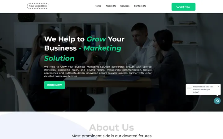 Digital Marketing GoHighLevel funnel version 2 home page design